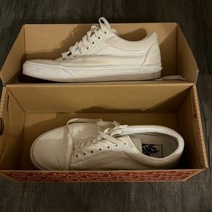 Old Skool White Vans